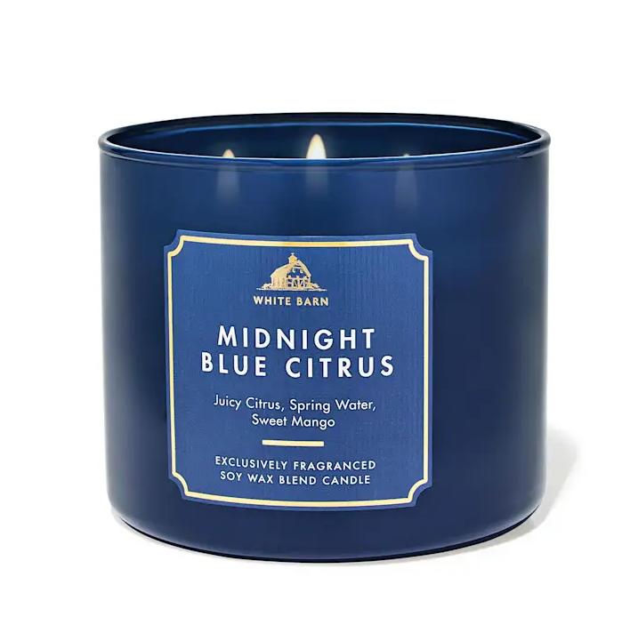 MIDNIGHT BLUE CITRUS 3-WICK CANDLE