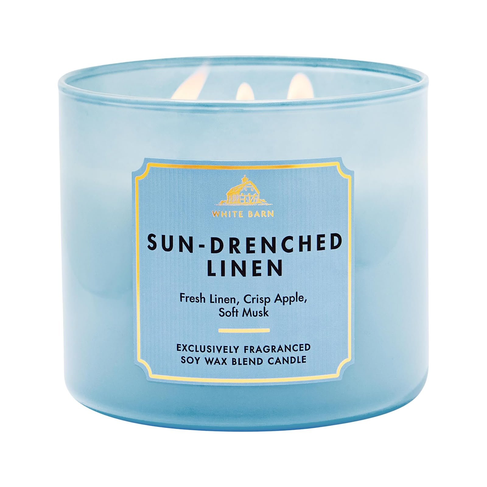 SUN DRENCHED LINEN 3-WICK CANDLE