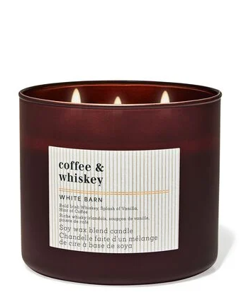 COFFEE & WHISKEY 3 WICK CANDLE