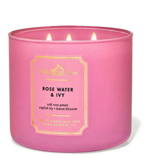 ROSEWATER & IVY 3 WICK CANDLE